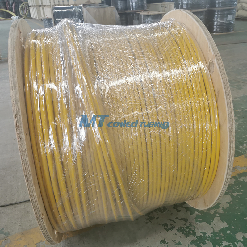 Cable de fibra encapsulado tubo híbrido con conductor de alambre de cobre